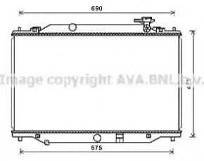 Radiator cooling water Mazda CX-5 13-16 2.0, 2.5 AVA