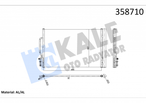 Air conditioning radiator condenser Chevrolet Malibu 16- KALE OTO RADYATOR