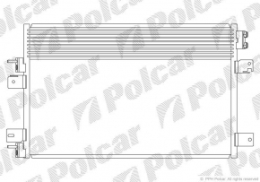 Air conditioner radiator condenser Chrysler 200 11-14 2.4 POLCAR