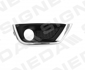 Bumper grille right Jeep Compass 17- structure without fog lights SIGNEDA
