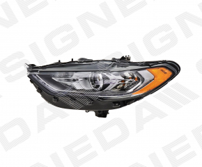 Headlight front left Ford Fusion mk5 17-20 halogen, with DRL SIGNEDA