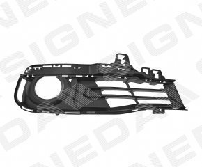 Frame grille fog light right BMW 3 F30 16-18 partially open, with molding SIGNEDA