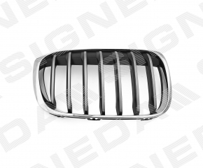 Radiator grill right BMW X1 F48 16-19 X-line gray grill SIGNEDA
