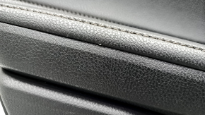 Door trim card rear left Toyota Camry v70 18 leather black with black insert plastic, armrest leather, butt