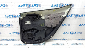 Door trim card rear left Toyota Camry v70 18 leather black with black insert plastic, armrest leather, butt