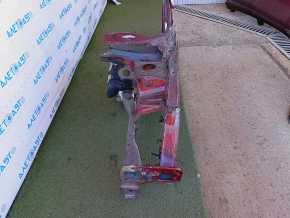Front left quarter Honda Insight 19-22 sawed off, with central pillar, red, painted, pokes