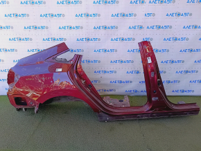 Quarter wing rear right Honda Insight 19-22 sawn off, with central pillar, red, made, pokes