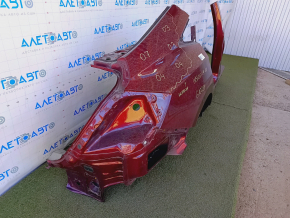 Quarter wing rear right Honda Insight 19-22 sawn off, with central pillar, red, made, pokes