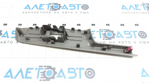 Rear left door window lifter control trim Toyota Prius V 12-17 gray, scratches, broken mount