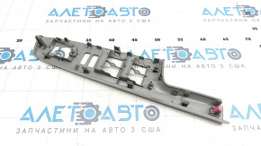 Front left door window lifter control trim Toyota Prius V 12-17 gray, scratches