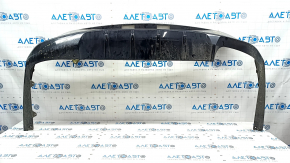 Rear bumper lip Hyundai Sonata 20-22 SEL, SEL Plus, Limited, black, broken mount, scratches