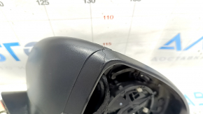 Side mirror right Hyundai Sonata 20- 8 pins, turn signal, heated, BSM, graphite, no cover, no mirror, broken turn signal, crack, saw cut