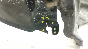 Front right fender liner Toyota Prius V 12-14 pre-restoration, tear
