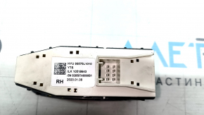 Front right window lift control Hyundai Sonata 20- gray auto, backlight