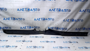 Door sill trim inner right Audi Q7 4L 10-15 black, scratches, broken mount