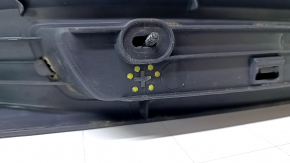 Door sill trim inner right Audi Q7 4L 10-15 black, scratches, broken mount