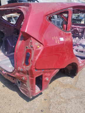 Quarter wing rear right Toyota Prius V 12-17 red, on the body, bumps