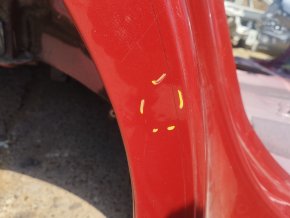 Quarter wing rear right Toyota Prius V 12-17 red, on the body, bumps