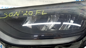 Headlight front left complete Hyundai Sonata 20- LED, sand