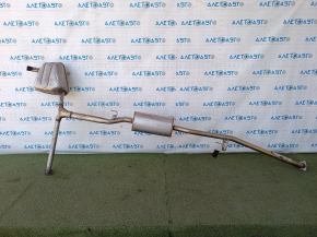 Exhaust line middle part with barrel Honda CRV 23- 1.5T AWD is flattened