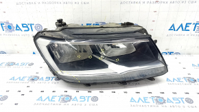 Headlight front right VW Tiguan 18 - bare halogen, LED DRL, sand, scratches