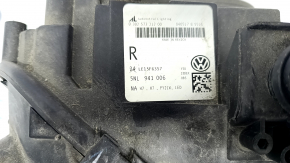 Headlight front right VW Tiguan 18 - bare halogen, LED DRL, sand, scratches