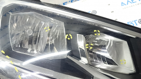 Headlight front right VW Tiguan 18 - bare halogen, LED DRL, sand, scratches