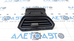 Right dashboard air duct deflector VW Tiguan 18 - black, graphite trim, crack in trim mount