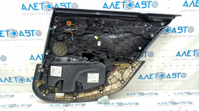 Door trim card rear left BMW 5 G30 17-23 harman/kardon, with tweeter, black leather, scratches, break