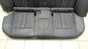 Rear row of seats 2nd row BMW 5 G30 17-23 leather black, white stitching, for cleaning, dented leather