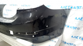 Bare rear bumper BMW 5 G30 17-20 for parking sensors, black