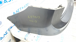 Rear bumper bare upper part VW Tiguan 18- graphite LD7X, pressed, dents, scratches, painted