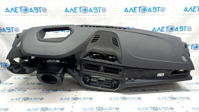 Torpedo front panel with AIRBAG BMW 5 G30 17-23 black under projection, rusty pyropatron