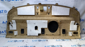 Rear shelf Lexus IS 14-20 black, without plugs, scratches, burnt plastic