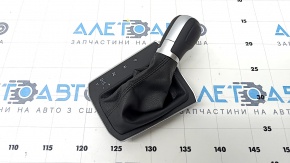 Gear knob VW Tiguan 18 - leather black, worn, scratches