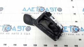 Gear knob VW Tiguan 18 - leather black, worn, scratches