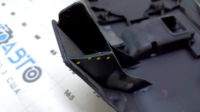 Rear shelf Toyota Avalon 13-18 black, scratches, with brake light, broken mount