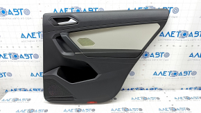 Door trim card rear right VW Tiguan 18 - black and gray, scratches, broken fastening
