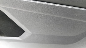 Door trim card front right VW Tiguan 18 - black and gray, with a squeaker, scratches, dents, peeling handle coating, for dry cleaning