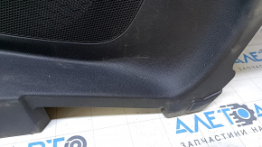 Card rear right VW Beetle 12-19 white gloss, armrest leather brown, structure, scratches, crack in the lining