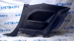 Rear row trim right Dodge Challenger 15-19 black, armrest leather, scratches