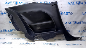 Rear row trim left Dodge Challenger 15-19 black, armrest leather, scratches
