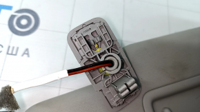Left visor VW Tiguan 18 - gray, without hook, needs cleaning, crack in fastening