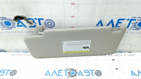 Right visor VW Tiguan 18 - gray, without hook, needs cleaning, crack in fastening