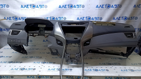 Torpedo front panel without AIRBAG Hyundai Elantra UD 11-13 prerest black, shot, scratches