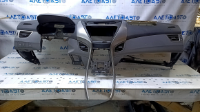 Torpedo front panel without AIRBAG Hyundai Elantra UD 11-13 prerest black, shot, scratches