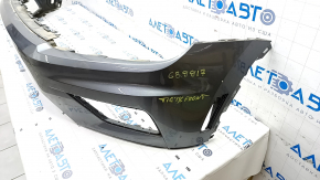 Bare front bumper VW Tiguan 18- graphite LD7X, pressed, cracks
