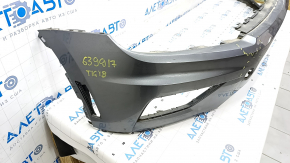 Bare front bumper VW Tiguan 18- graphite LD7X, pressed, cracks