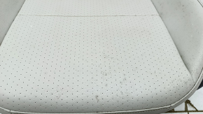 Driver's seat VW Tiguan 18- without airbag, electric, heated, leather, gray, for dry cleaning, scratches on the lining, cut chip, crack