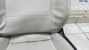 Driver's seat VW Tiguan 18- without airbag, electric, heated, leather, gray, for dry cleaning, scratches on the lining, cut chip, crack